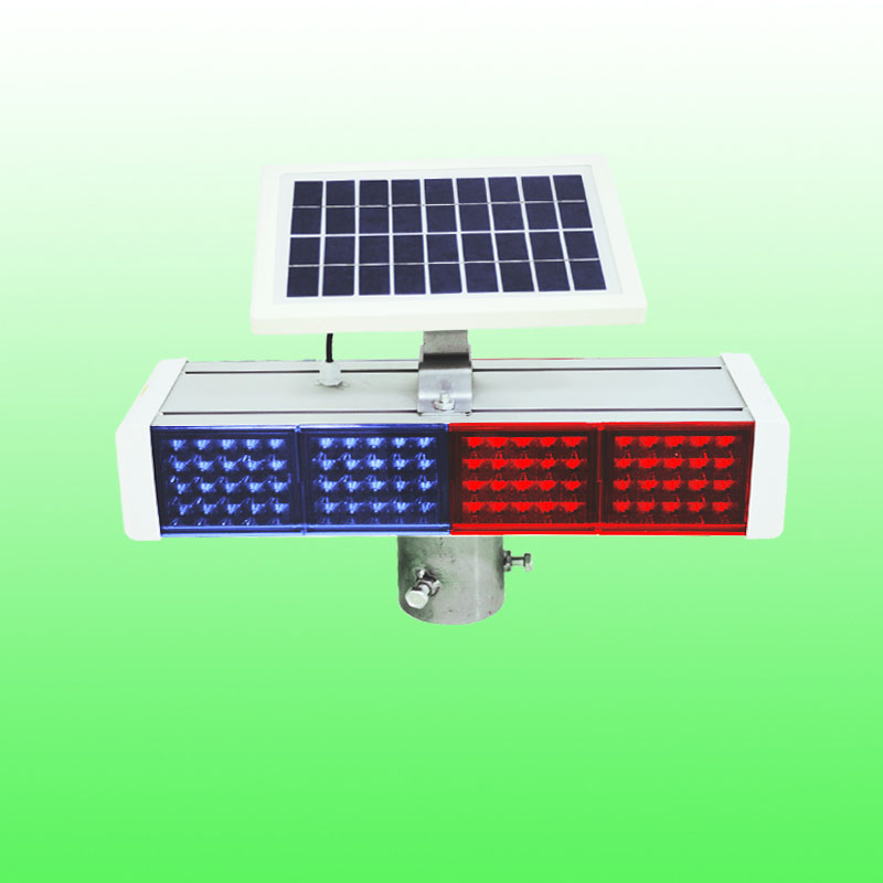 太阳能警示灯 红蓝交通警示灯齐全