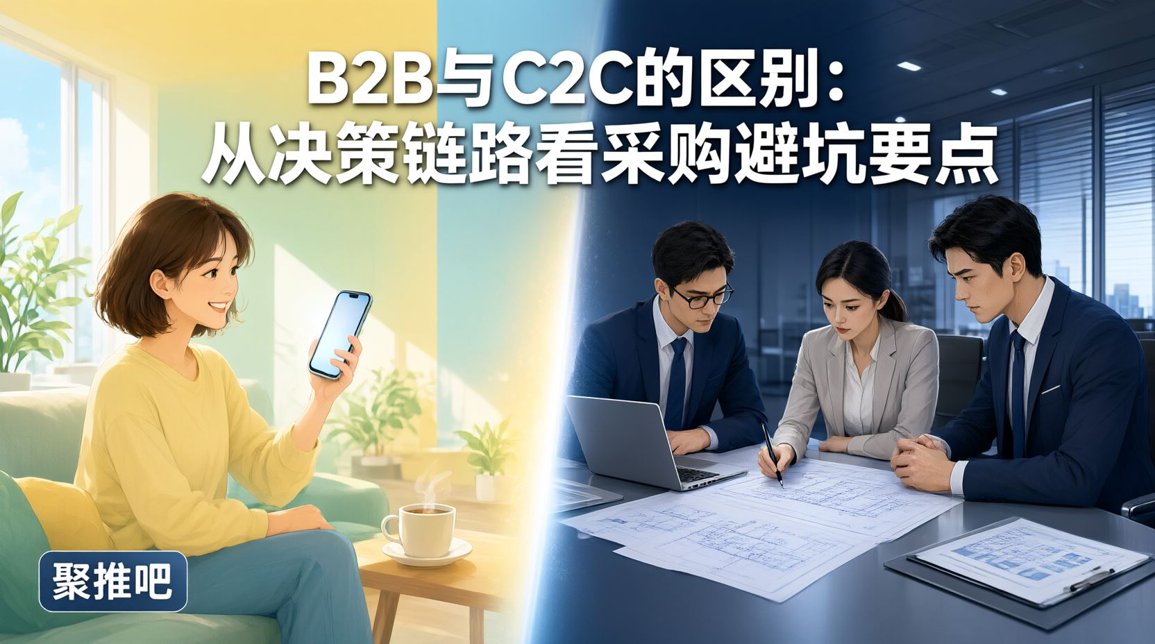B2B与C2C的区别：从决策链路看采购避坑要点
