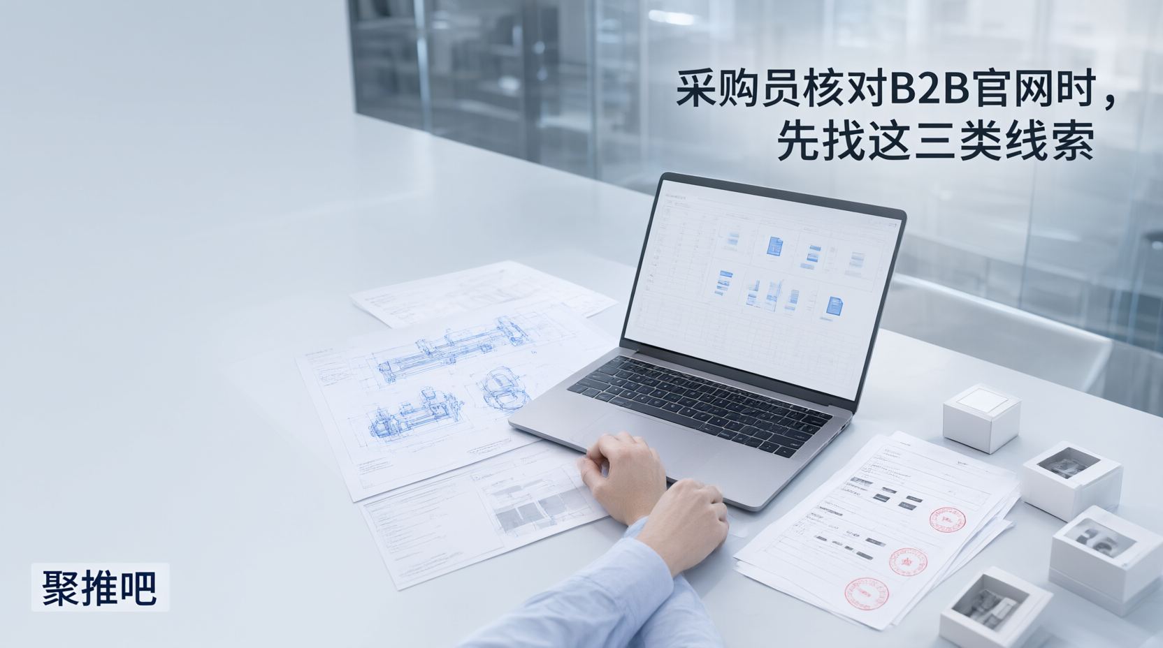 采购员核对B2B官网时，先找这三类线索