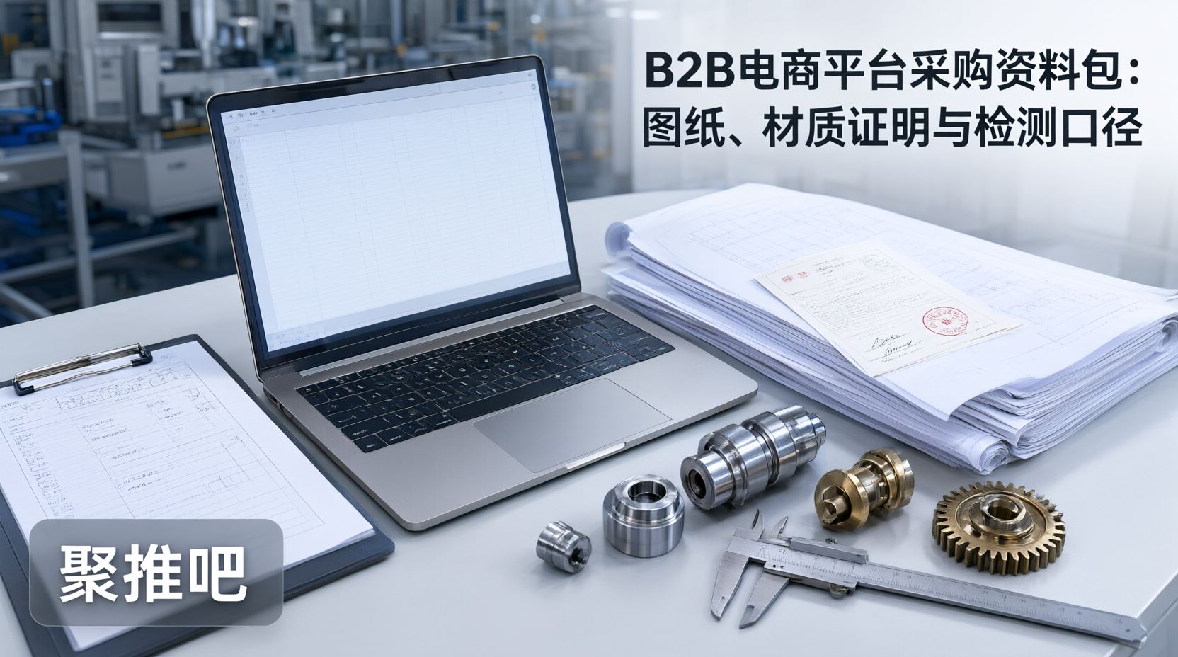 B2B电商平台采购资料包：图纸、材质证明与检测口径
