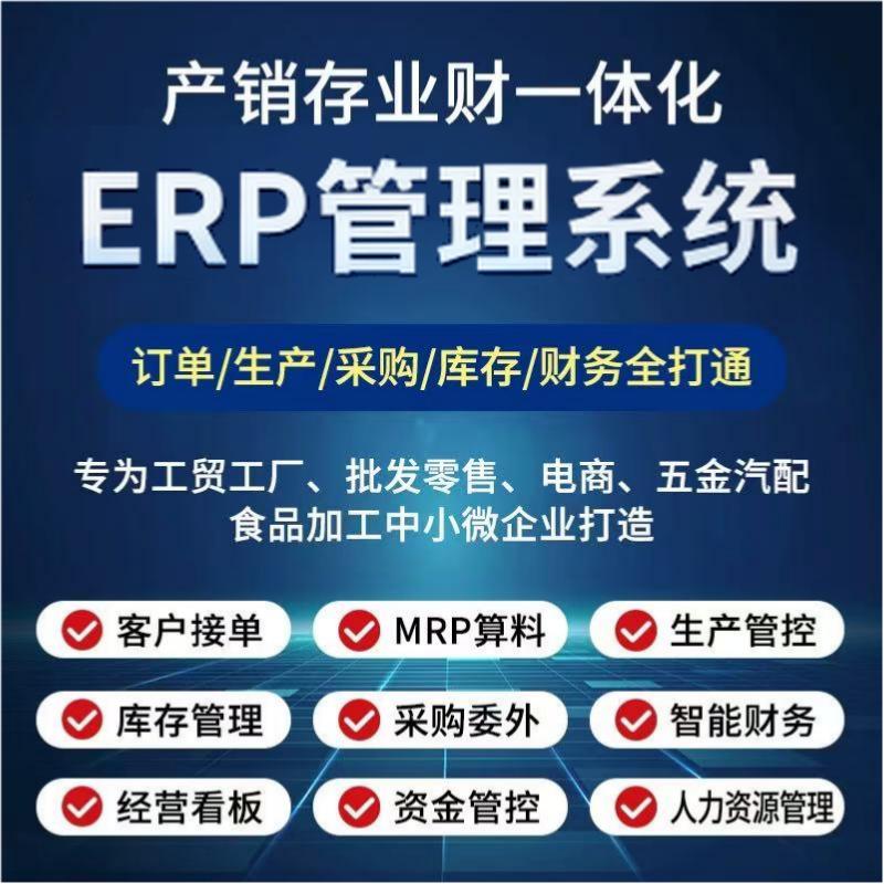 ERP系统定制开发 企业管理软件进销存CRM 私有化部署 源码交付